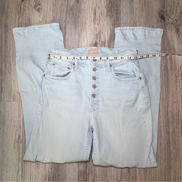 MOTHER The Pixie Tomcat Ankle Jeans in the "Pina Colada Paradise" Size 26 - Picture 7 of 15